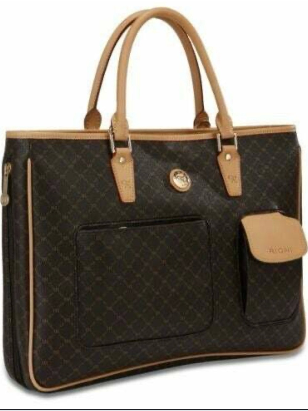 Rioni Designer-Inspired Brown and Tan Tote Bag - Women's Shoulder Bag